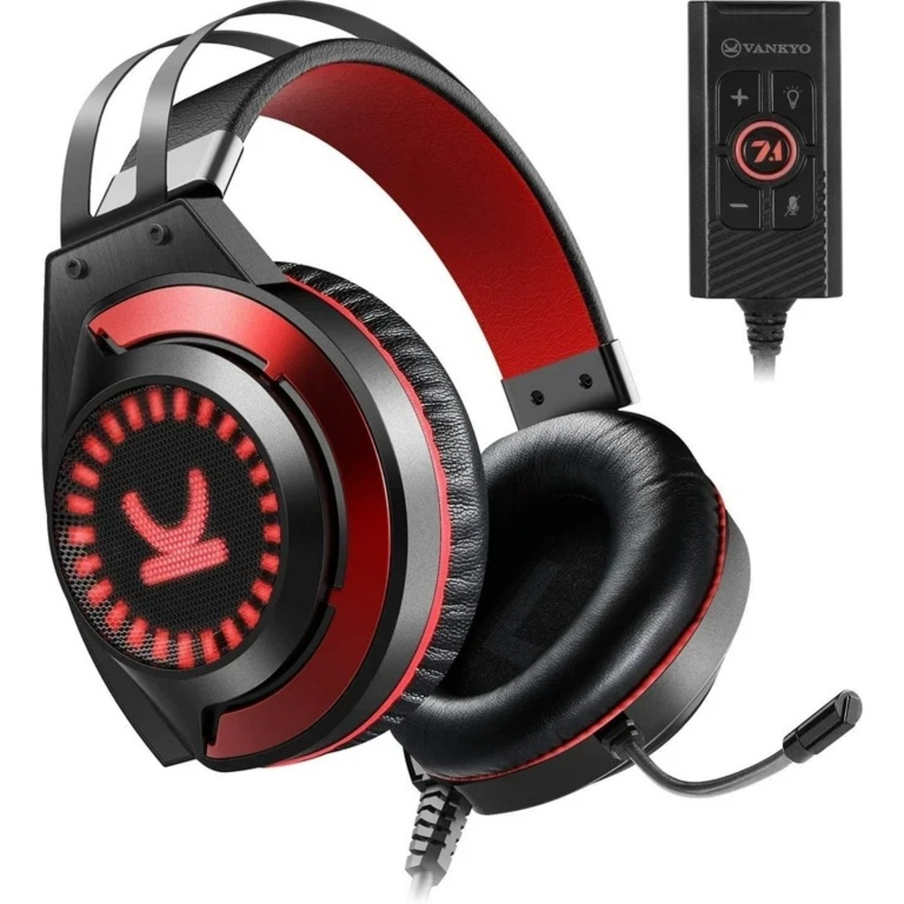 Vankyo Over-Ear Gaming Headset with Noise Canceling Mic and Memory Foam